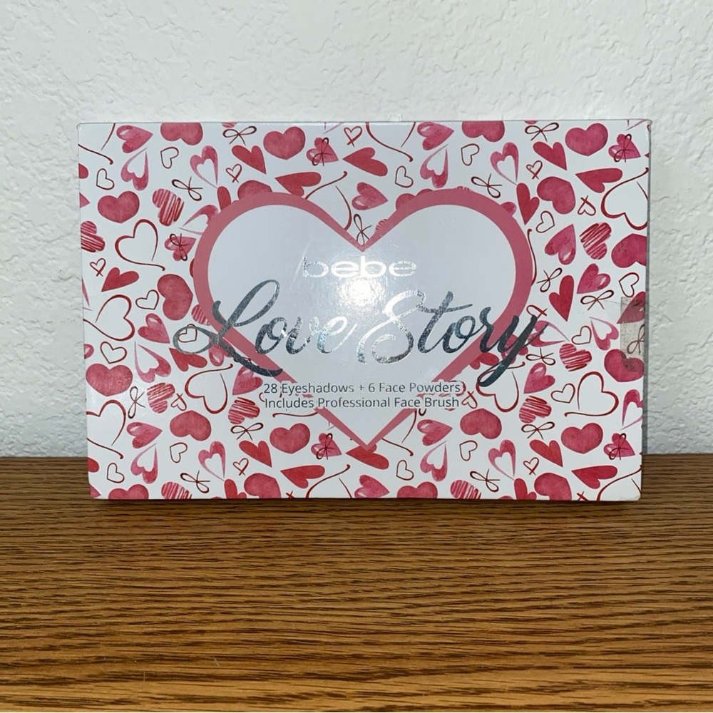 Brand New Bebe Love Story Makeup Palette With 28 Eyeshadows And 6 Face Powders